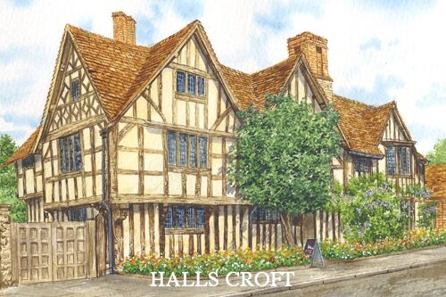 Fridge magnet, Hall's Croft Stratford upon Avon, Warwickshire.