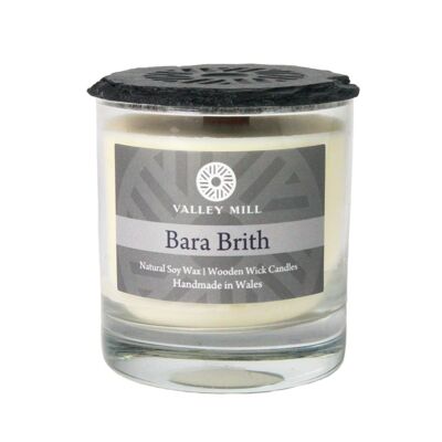 Wooden Wick Soy Wax Candle - Bara Brith