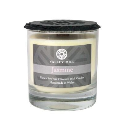 Wooden Wick Soy Wax Candle - Jasmine