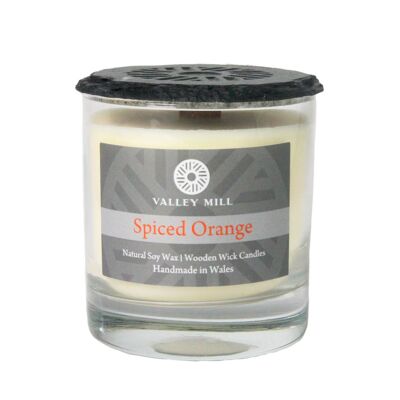 Wooden Wick Soy Wax Candle - Spiced Orange