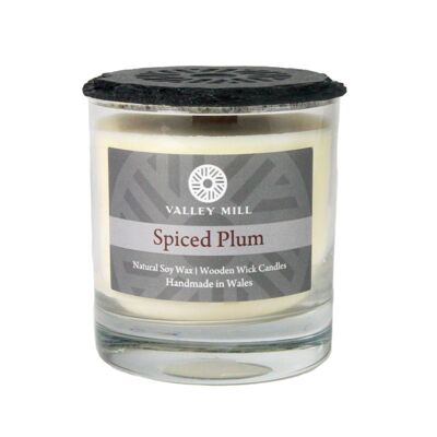 Wooden Wick Soy Wax Candle - Spiced Plum