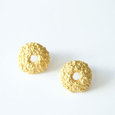 Golden hedgehog Glu earrings