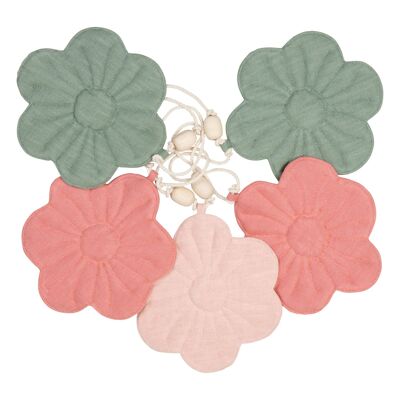 Linen bloom garland "Coctail bouquet"