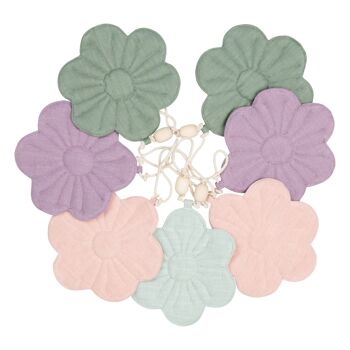 Guirlande de fleurs en lin "Bouquet printanier" 2