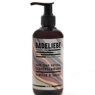 BADELIEBE - savon pour les mains amadou éponge camomille sauge