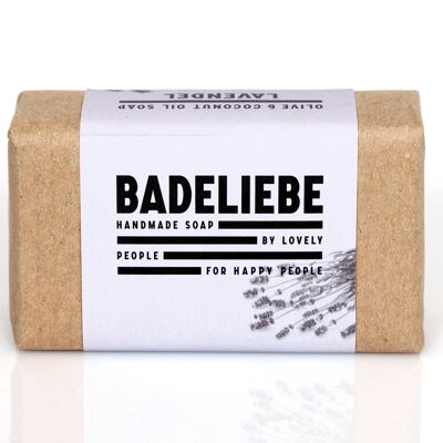 BADELIEBE - Jabón de aceite de oliva y coco LAVANDA
