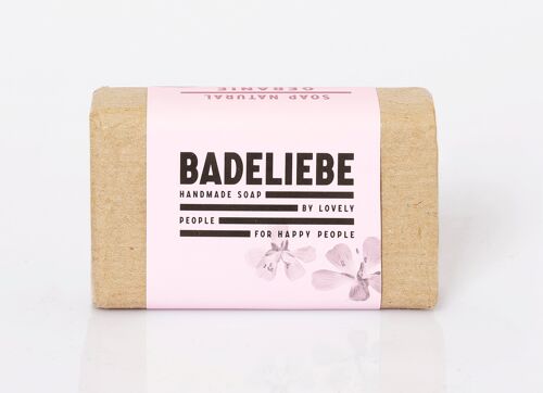 BADELIEBE - Hartseife Geranie Olive & Coconut Oil