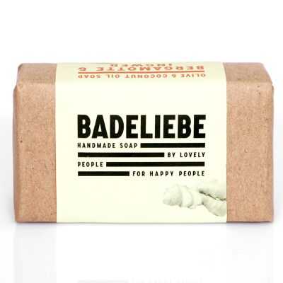 BADELIEBE - Jabón Duro Bergamota y Jengibre Aceite de Oliva y Coco