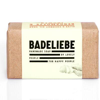 BADELIEBE - Savon Dur Bergamote & Gingembre Huile d'Olive & Coco