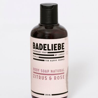 BADELIEBE - gel douche agrumes & rose