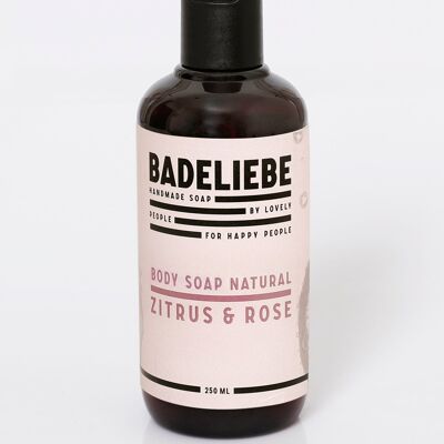 BADELIEBE - gel douche agrumes & rose