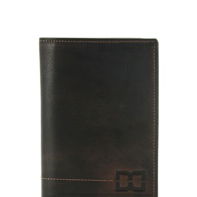 Burland - 3v wallet in aged cowhide leather