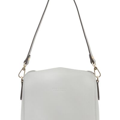 Cassetta - Crossbody bag in cotton-lined cowhide leather
