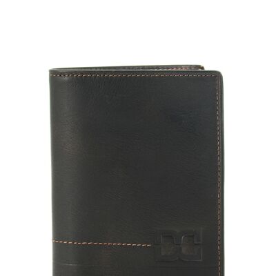 Burland - Junior wallet in aged cowhide leather