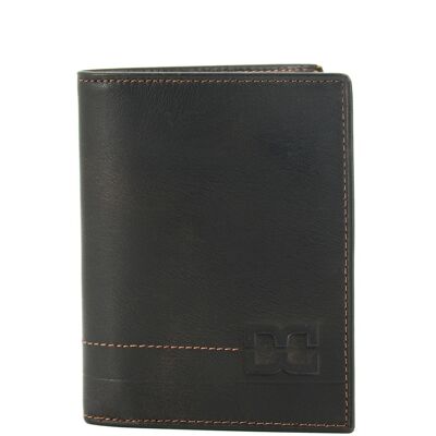Burland - Junior wallet in aged cowhide leather