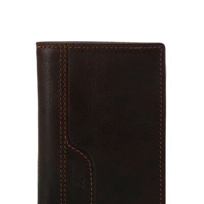 Tarvin - Aged cowhide leather card holder