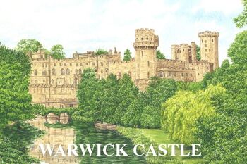 Aimant de réfrigérateur, château de Warwick Warwickshire.