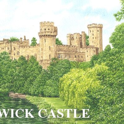 Aimant de réfrigérateur, château de Warwick Warwickshire.