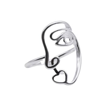 Bague Love Lips - Argent