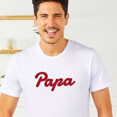 Camiseta de hombre Papa (efecto terciopelo)