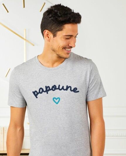 Achat T shirt homme Papoune Cadeau F te des P res en gros