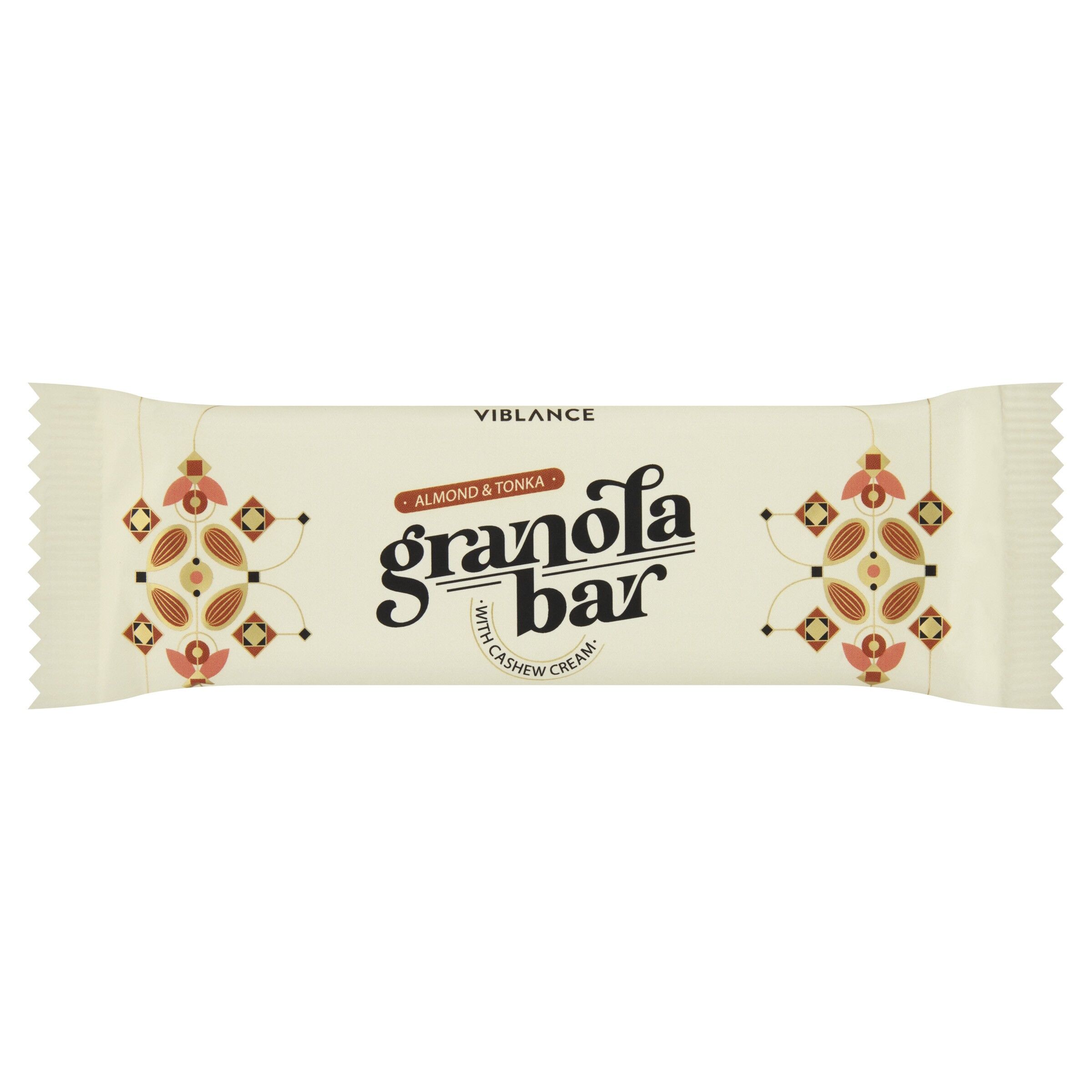 Barretta di muesli alla mandorla e tonka