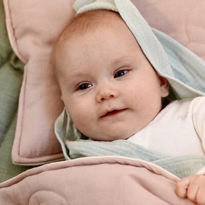 Linen bloom child cover set  "Light pink"