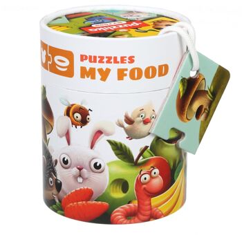 Puzzle Puzzlika - Que mangent les animaux - 10x 2 pièces 2