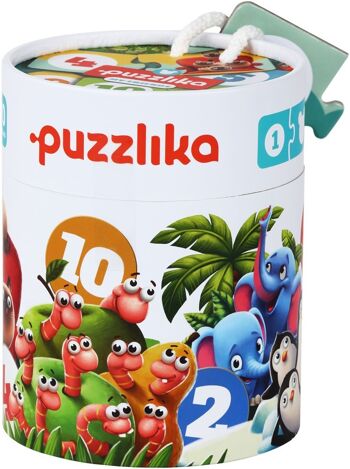 Puzzle Puzzlika - Compter les animaux - 10x 2 pièces 2