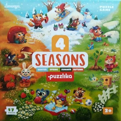Puzzlika-Rätsel - 4 Jahreszeiten