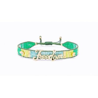 Bracelet miyuki freedom symbole