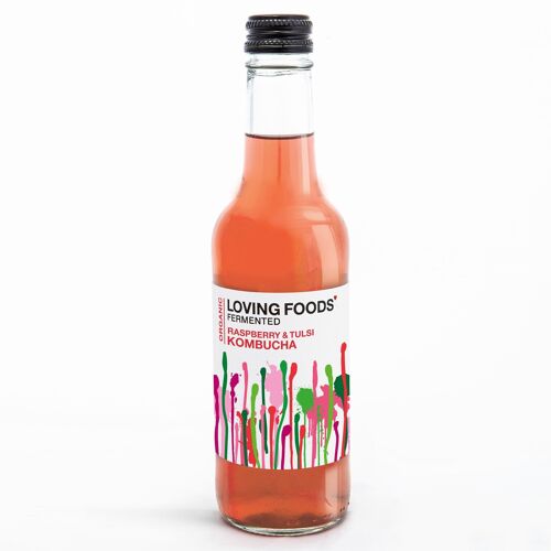 Organic Kombucha - Raspberry & Tulsi - 1 x 330ml