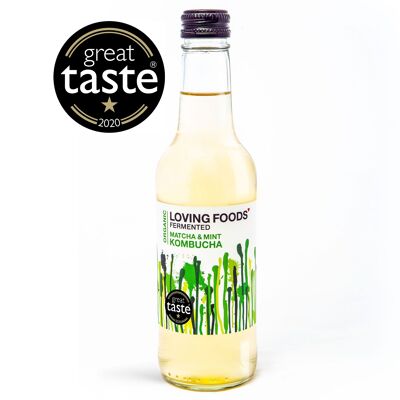 Organic Kombucha - Matcha & Mint - 1 x 330ml