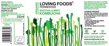 Kombucha Bio - Matcha & Menthe - 1 x 330ml 2