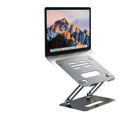 Memento™ Tragbarer und verstellbarer Laptop-Ständer mit Anti-Rutsch-Pads – Doppelschicht