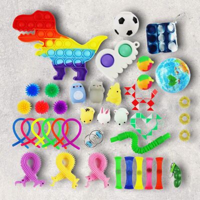 Juego de juguetes para inquietos sensoriales Memento™ - Juego de 42 piezas