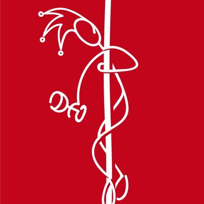 Callcard®iPhone 6 / 6S HardToDrink rosso bianco