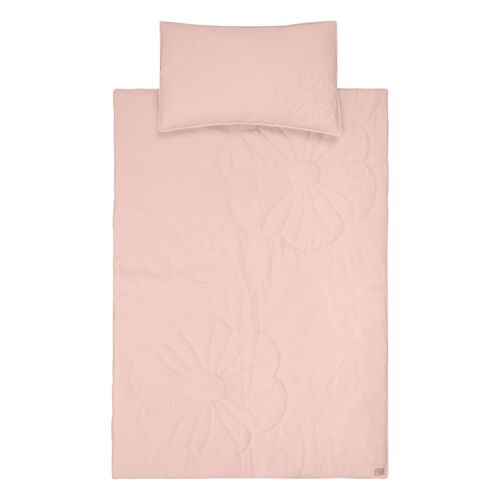 Linen bloom child cover set  "Light pink" Big size