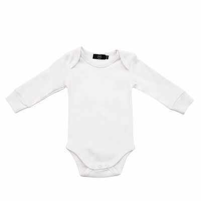 Little white long-sleeved bodysuit