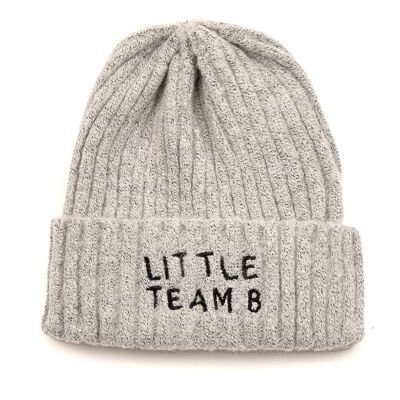 Team b logo gorro gris