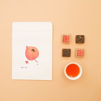 XIAO TUO — Plain Black Tea (legnoso, dolce senza astringenza) - Busta kraft 20 Bricks