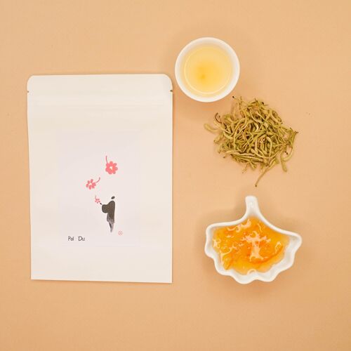 DETOX — Fleurs chèvrefeuille, Miel Yuzu - Le sachet kraft 30g + Miel Yuzu