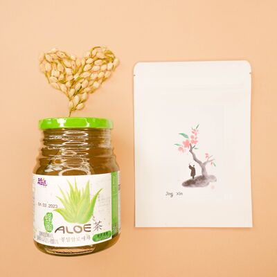 CALM— Jasmine Flower, Aloe/Yuzu Honey - 30g kraft bag + Aloe Honey