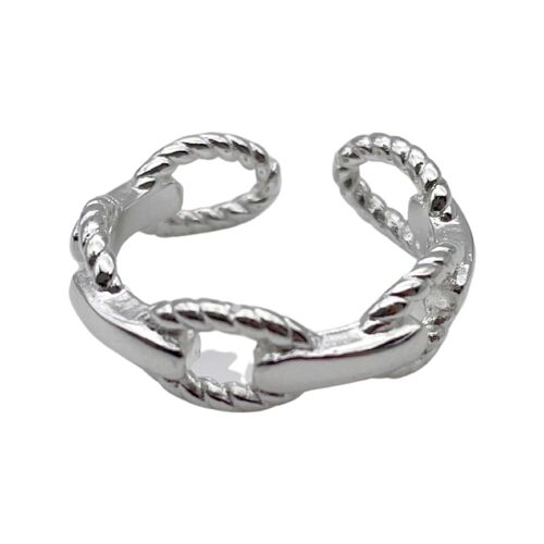 Daisy Chain Ring - Silver