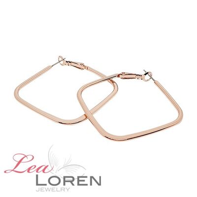 Alessa rose gold hoop earrings