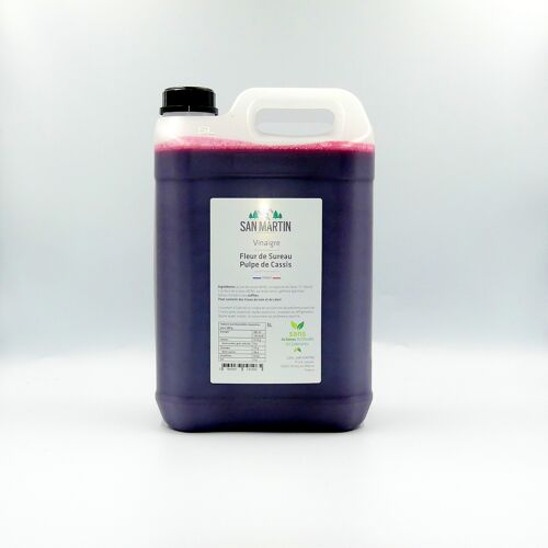 Vinaigre de Fleur de Sureau et Pulpe de Cassis 5L