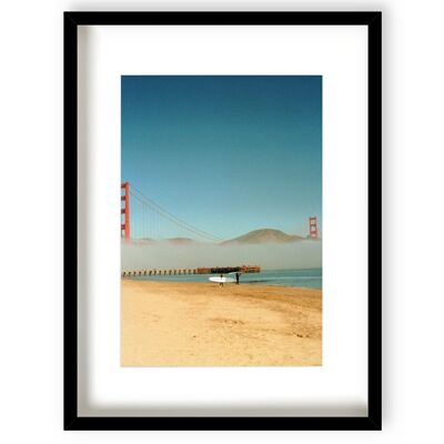 It comes in Waves - White Frame - 1444