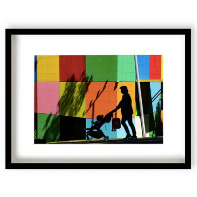 Melbourne Building Blocks - Black Frame - 1602