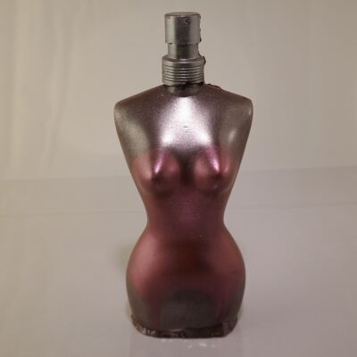 Chocolate perfume bottle lady