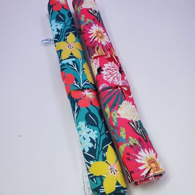 Serviette de table motifs fleurs tropicales